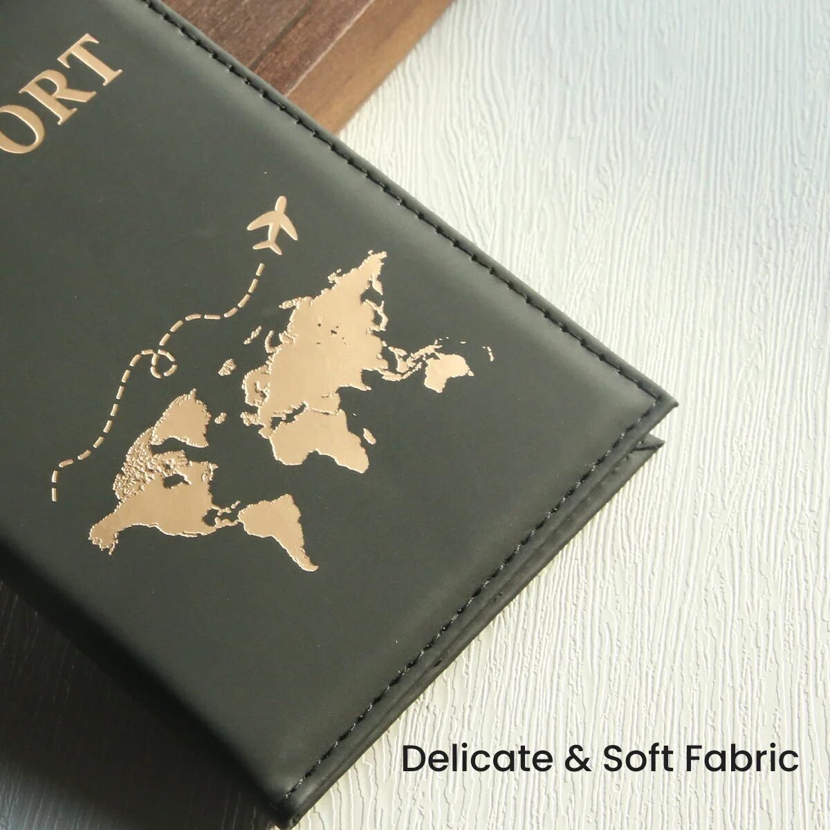 GlobeEase Slim World Map Passport Wallet