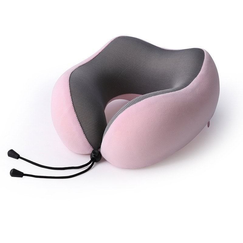 Pink travel neck pillow