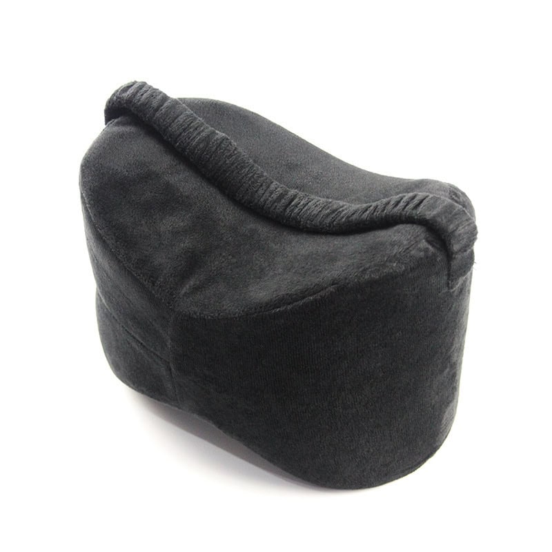 Dark gray contoured pillow