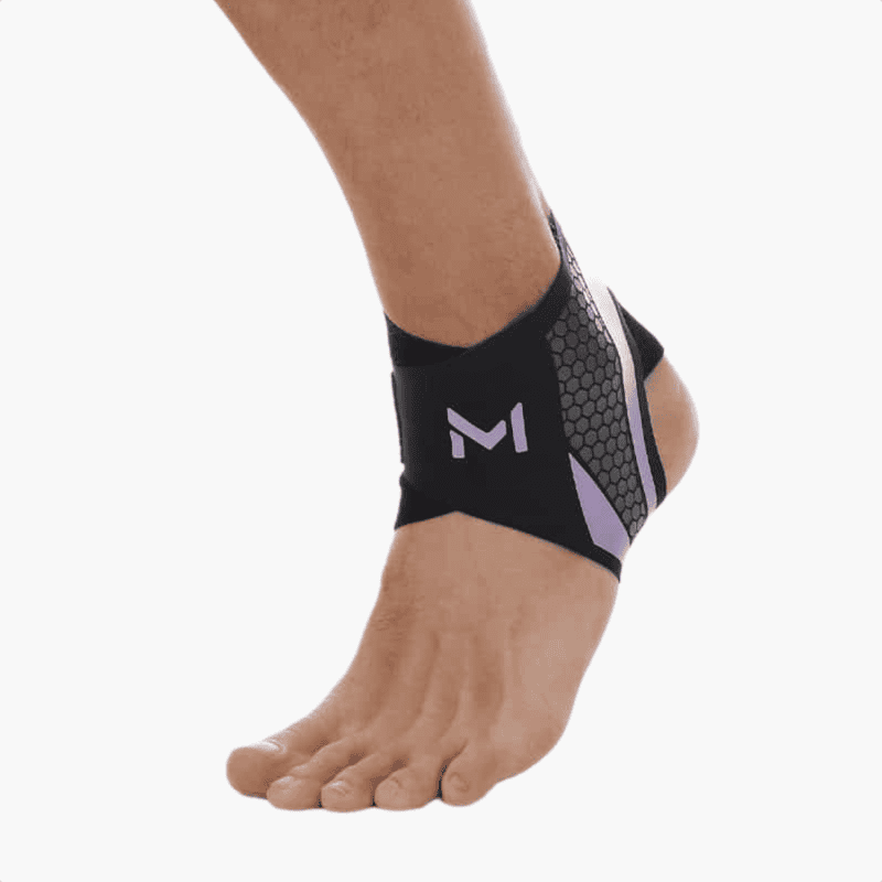 Black purple ankle brace