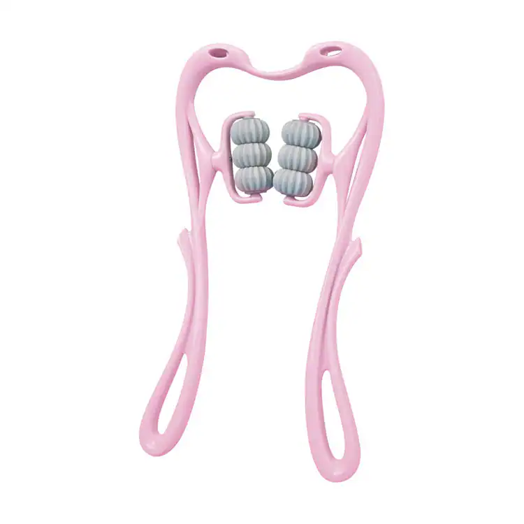 Pink facial roller massager