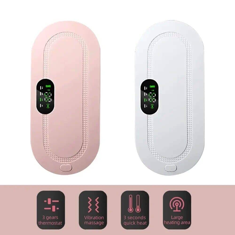menstrual heating pad abdominal massager smart warm palace belt waist vibration massage device for cramps period 1 Heating pad massage devices