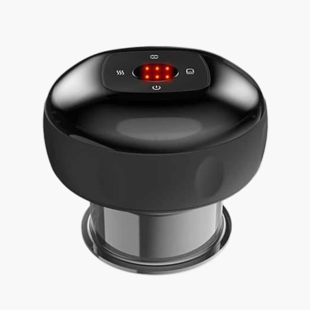 Black massage device with lights