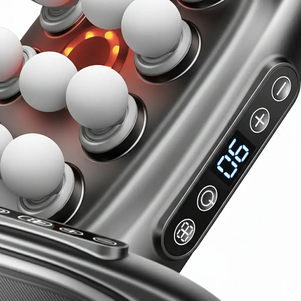 Massage device with digital display