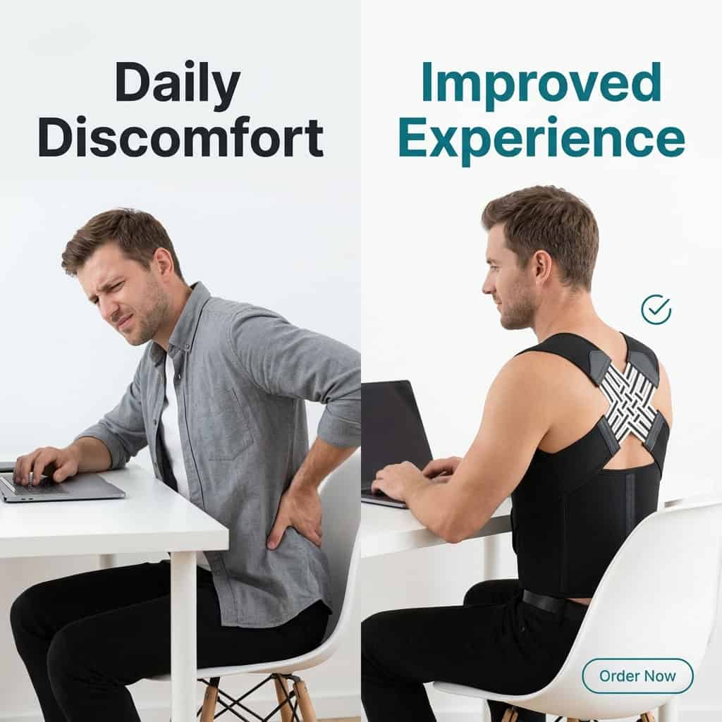 Posture corrector improves experience