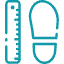 Measuring footprint icon