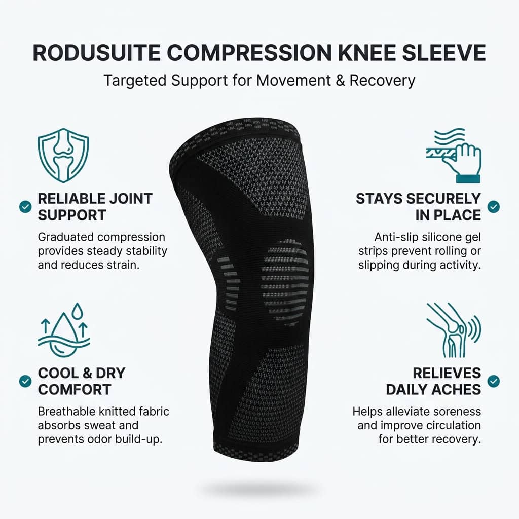 Compression knee sleeve benefits explained